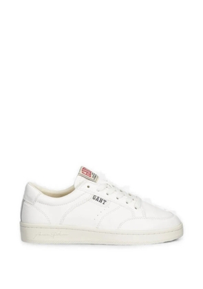 Gant logo-patch lace-up sneakers - White