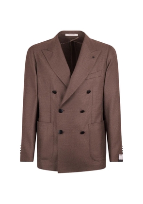 Tagliatore wool blazer - Brown