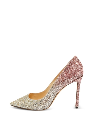 Jimmy Choo Pre-Owned Romy glitter pumps - Silver