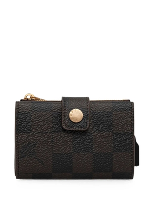 Joop! Cortina Piazza check-pattern zip-around wallet - Brown