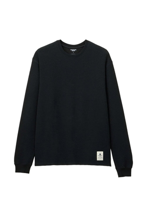 Momotaro waffle-knit long-sleeve T-shirt - Black