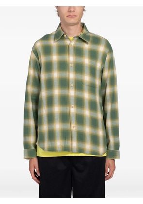 Stüssy Beach plaid ombre shirt - Green