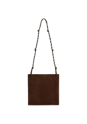 Jil Sander Tangle knotted suede shoulder bag - Brown
