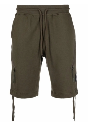 C.P. Company zip-pocket track shorts - Green