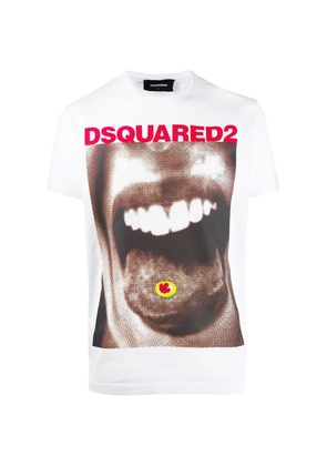 DSQUARED2 mouth-print T-shirt - White