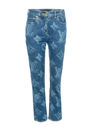 Louis Vuitton Pre-Owned monogram-pattern jeans - Blue