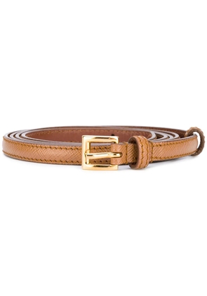 Prada thin leather belt - Brown