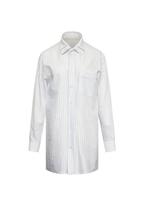 MM6 Maison Margiela striped-pattern oversized shirt - White