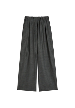 Jil Sander pinstripe-pattern pleated trousers - Grey