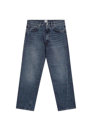 TOTEME washed-effect straight-leg jeans - Blue
