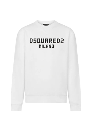 DSQUARED2 Milano cool-fit crewneck sweatshirt - White