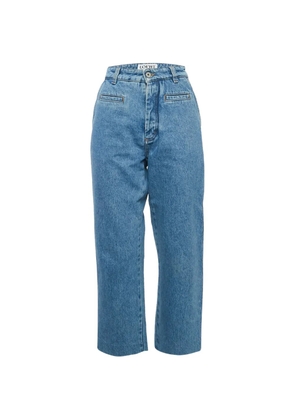 Loewe Pre-Owned high-rise straight-leg jeans - Blue