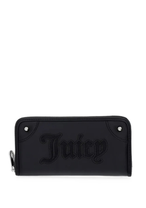 Juicy Couture Candy logo-embroidered zip-around wallet - Black