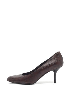 Gucci Pre-Owned Guccissima leather pumps - Brown