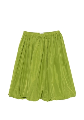 A.M.G. gathered balloon-hem skirt - Green