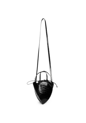 ROTATE BIRGER CHRISTENSEN The Heart croc-effect heart bag - Black