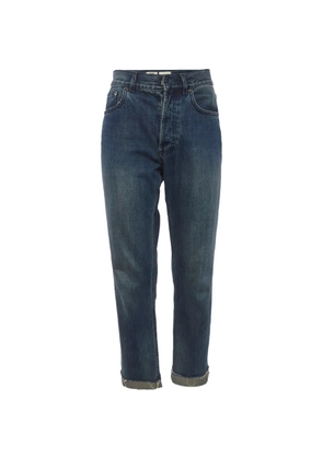 Christian Dior Pre-Owned raw-edge jeans - Blue