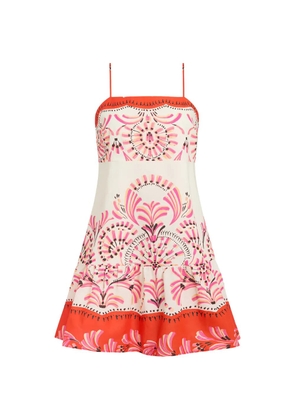 Marie Oliver Eileen ruffled mini dress - Neutrals