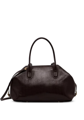 Themoirè medium Talia Trunk crinkled-effect tote bag - Brown