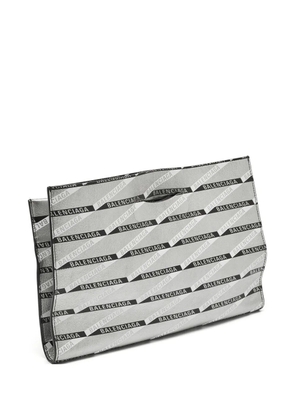 Balenciaga Pre-Owned Market foldover clutch bag - Silver