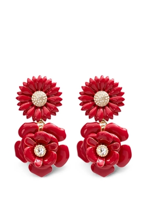Carolina Herrera flower-drop earrings - Gold