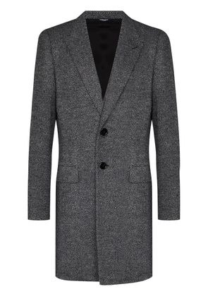 Dolce & Gabbana single-breasted tailored coat - Grey