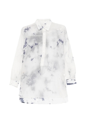 Y's Viyella sheer blouse - White