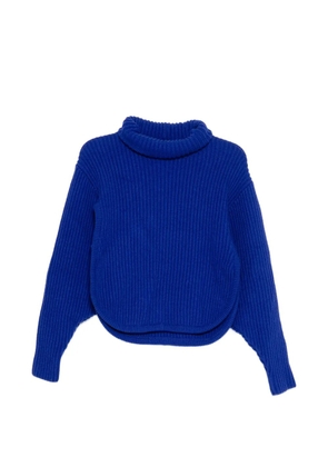 Antonio Berardi ribbed roll-neck sweater - Blue