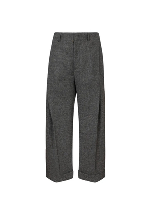 DSQUARED2 Tweed2 wide-pleat pants - Grey