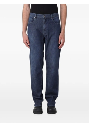 Emporio Armani regular-fit stretch-denim jeans - Blue