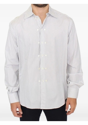 Ermanno Scervino striped long-sleeved shirt - White