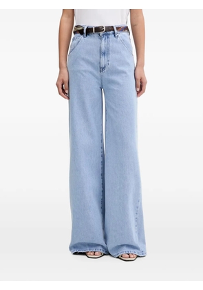 VICOLO belted wide-leg jeans - Blue