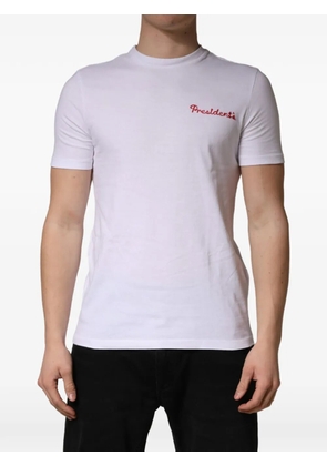 President’S logo-embroidered T-shirt - White