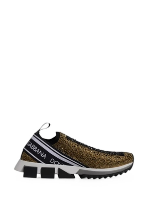 Dolce & Gabbana Sorrento rhinestone-embellished sneakers - Gold