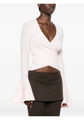 Jacquemus Paysan flared-sleeve sweater - Pink