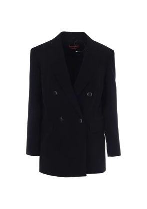 Max Mara double-breasted peak-lapel blazer - Black