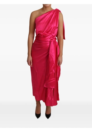 Dolce & Gabbana one-shoulder draped maxi dress - Pink