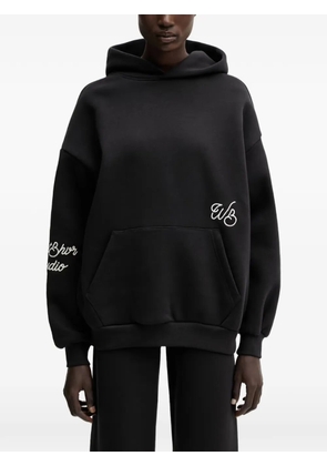 WRSTBHVR Gustaf logo-embroidered hoodie - Black