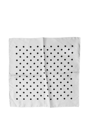 Dolce & Gabbana polka-dot square scarf - White