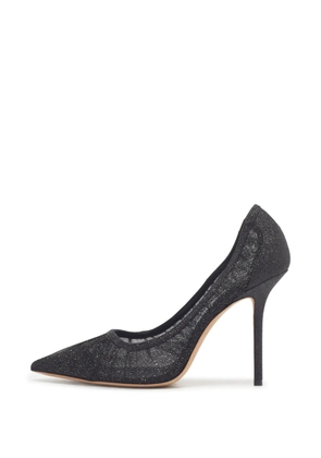 Jimmy Choo Pre-Owned mesh pointed-toe pumps - Black
