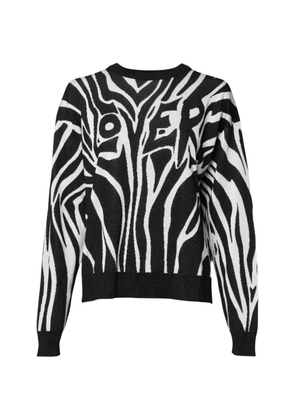 Dolce & Gabbana zebra-print intarsia-knit sweater - Black