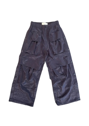 Feng Chen Wang multi-pocket cargo pants - Blue