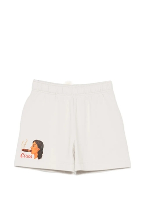 Melt graphic-print shorts - Neutrals