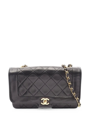 CHANEL Pre-Owned 1989-1991 Flap matelassé leather shoulder bag - Black