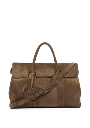 Officine Creative Bostonian 001 foldover-top holdall - Brown