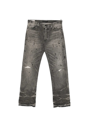 Mastercraft Union distressed paint-splatter jeans - Grey