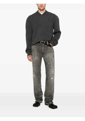 Mastercraft Union distressed paint-splatter jeans - Grey
