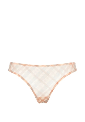 ERES Honor check-pattern thong - Orange