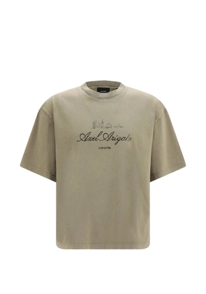 Axel Arigato logo-print washed T-shirt - Neutrals