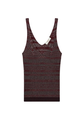 RETORI jacquard tank top - Red